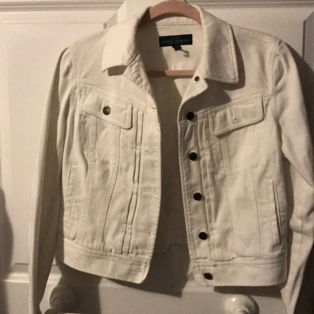 Ralph Lauren white jean jacket